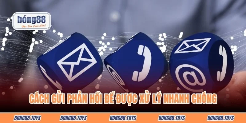 Cách gửi phản hồi để được xử lý nhanh chóng